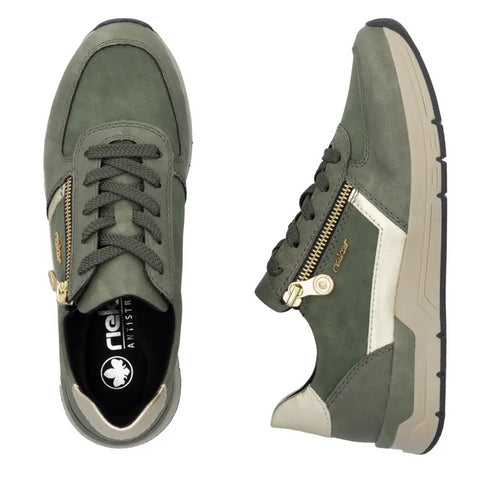 Rieker Casual Ladies Sneaker with Zip 58902-54